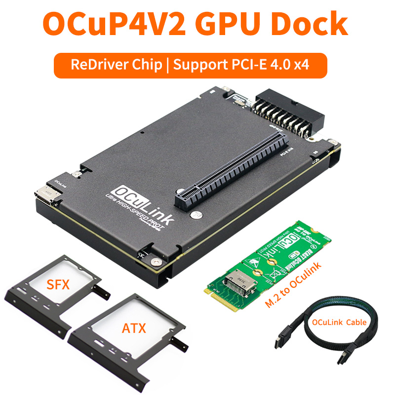 Oculink Gpu Dock Station - OCuP4V2 OCuLink GPU Dock avec puce